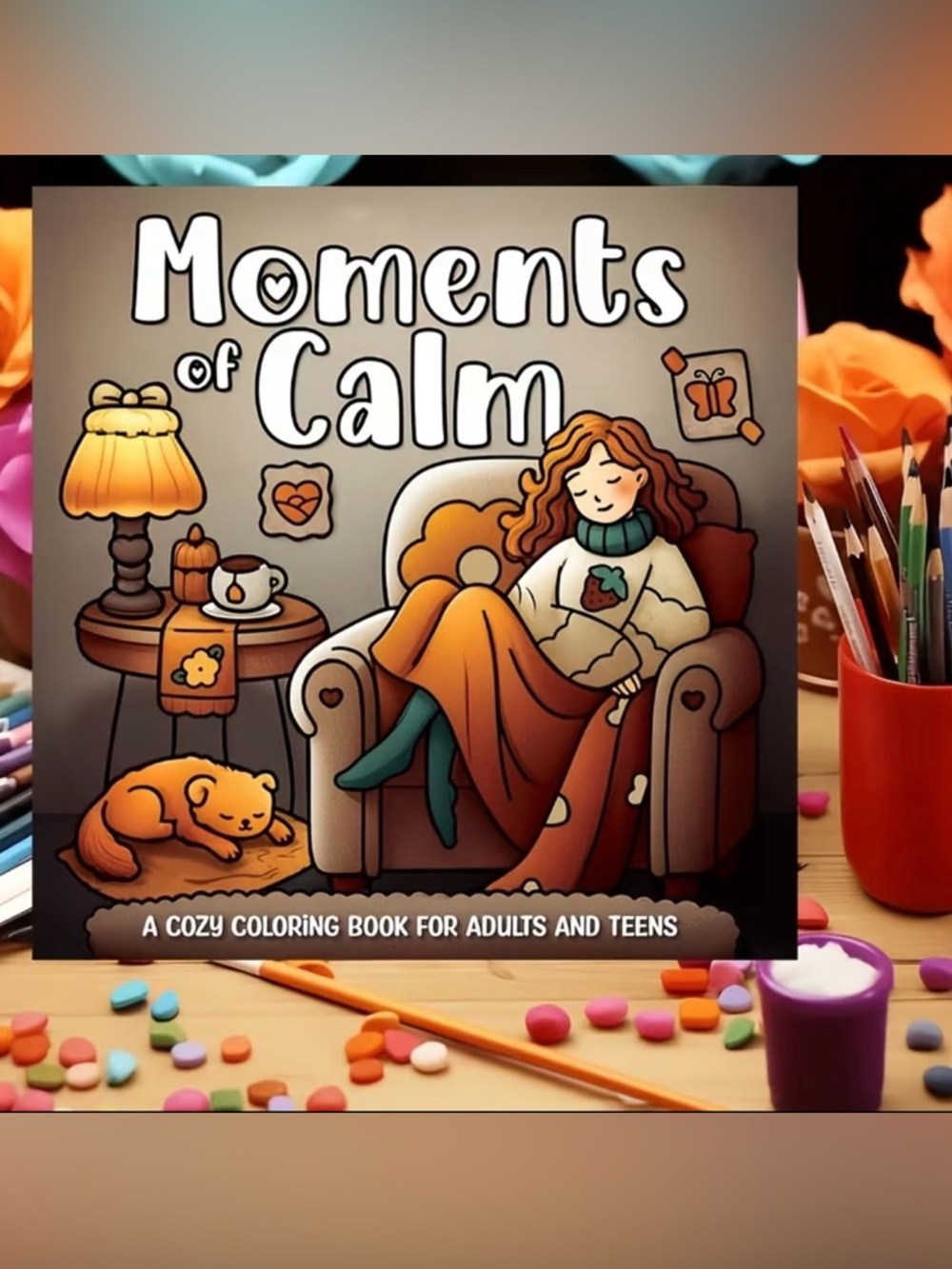 Moments of Calm Cozy Coloring Book for Teens and Adults NWT